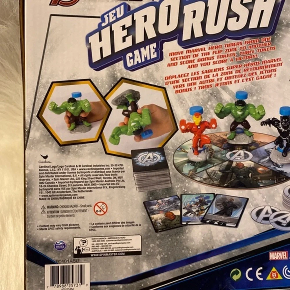Marvel Avengers‎ Jeu Hero Rush Lids Kids Board Game